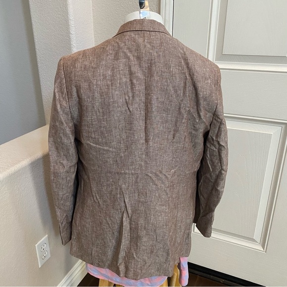 New Tailorbyrd 100% linen 2 button slim fit sports coat men’s size 42R - Picture 3 of 11